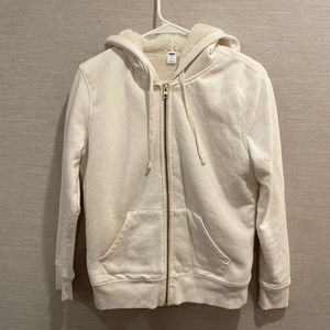 Darling Old Navy warm hooded sweatshirt in cream